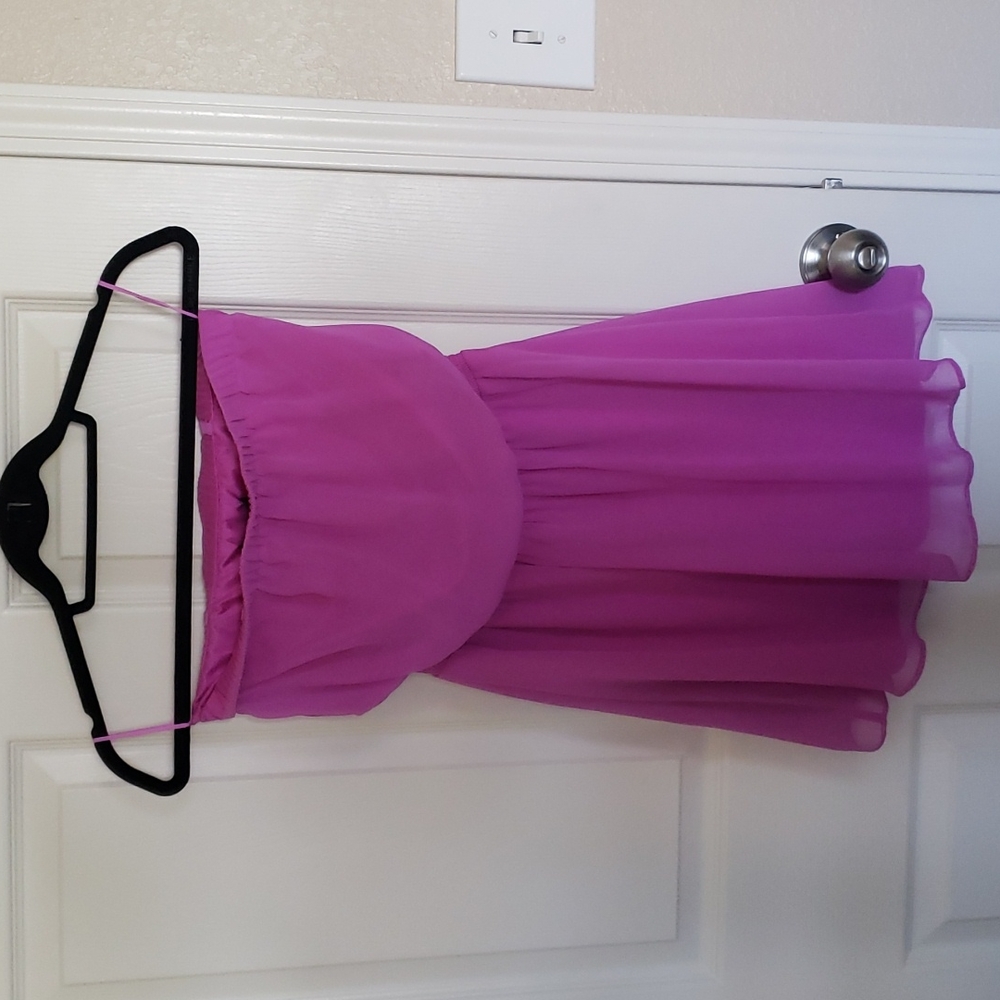 Express strapless mini dress